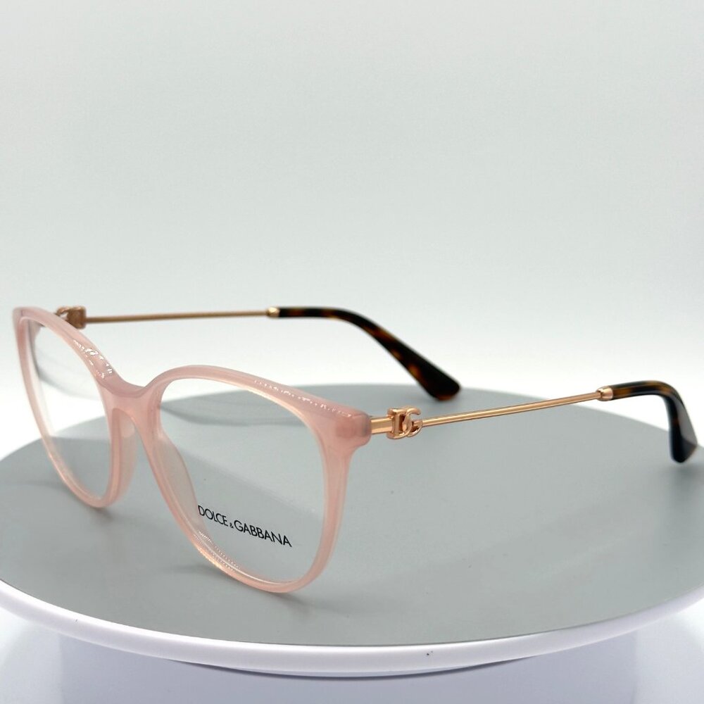 Dolce & Gabbana DG 3363 3384 Pink Rose Gold Tortoise Frame Demo Lens  54 18 145